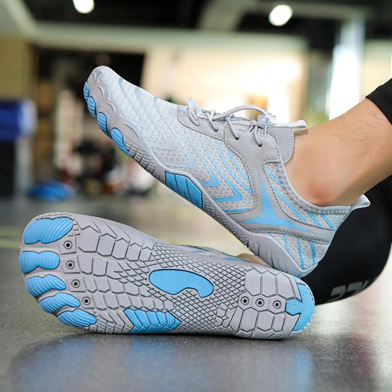 Hiking Barefoot Shoes Women Men Minimalist Wide Toe Box Footwear Athletic Fashion Sneakers Breathable Quick Lace