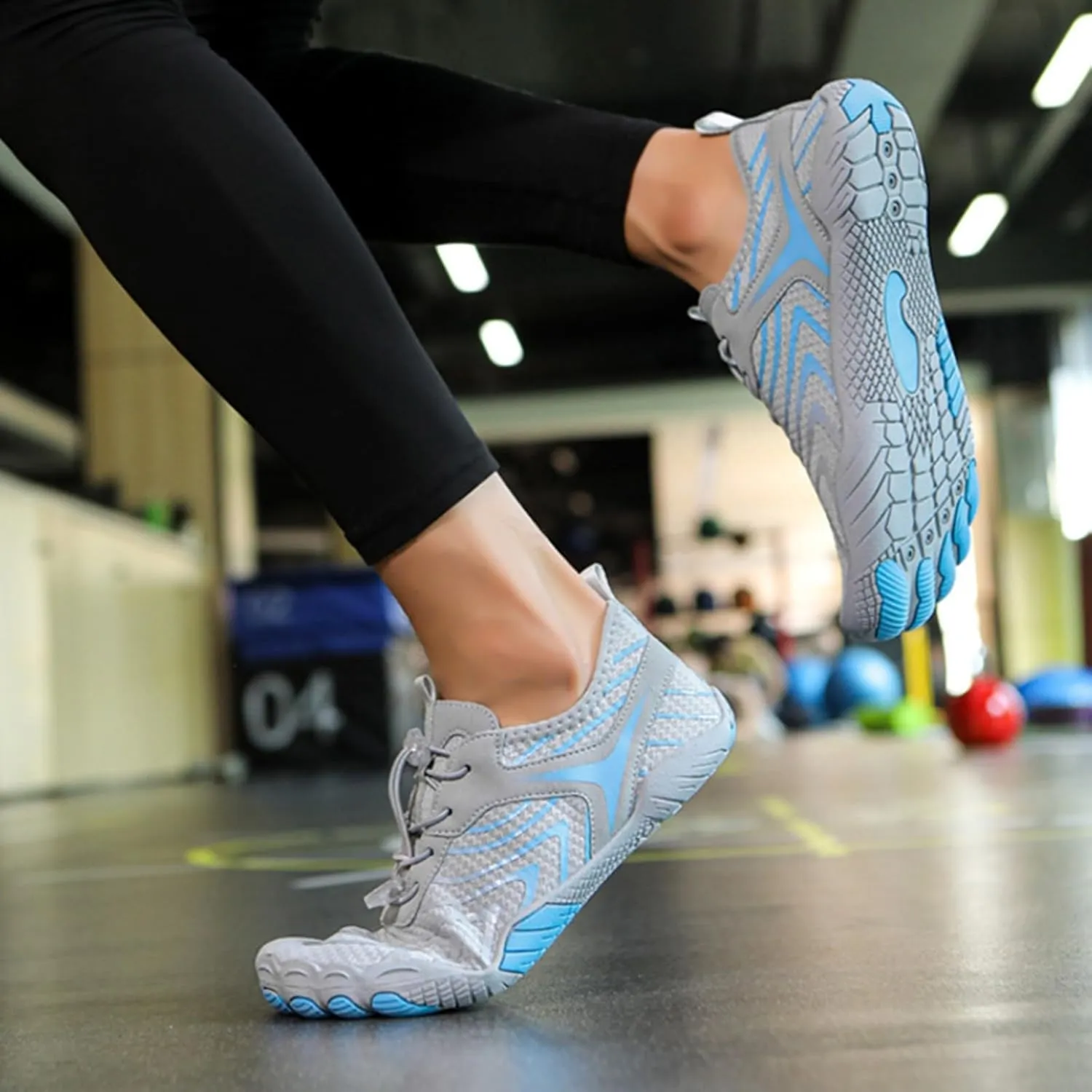 Hiking Barefoot Shoes Women Men Minimalist Wide Toe Box Footwear Athletic Fashion Sneakers Breathable Quick Lace