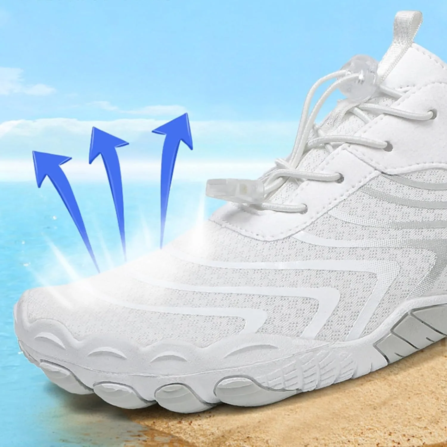 Hiking Barefoot Shoes Women Men Minimalist Wide Toe Box Footwear Athletic Fashion Sneakers Breathable Quick Lace