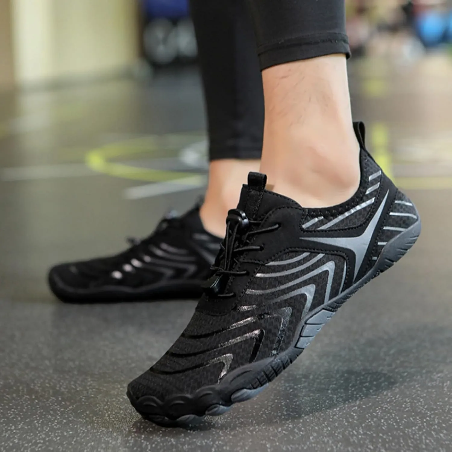 Hiking Barefoot Shoes Women Men Minimalist Wide Toe Box Footwear Athletic Fashion Sneakers Breathable Quick Lace