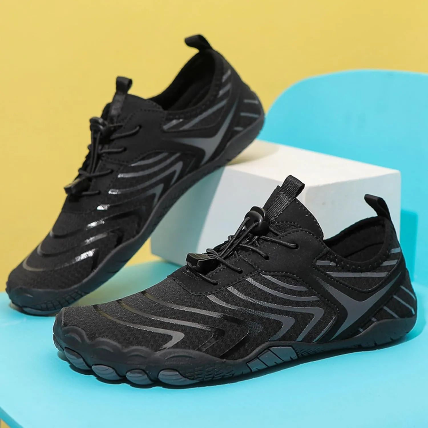 Hiking Barefoot Shoes Women Men Minimalist Wide Toe Box Footwear Athletic Fashion Sneakers Breathable Quick Lace
