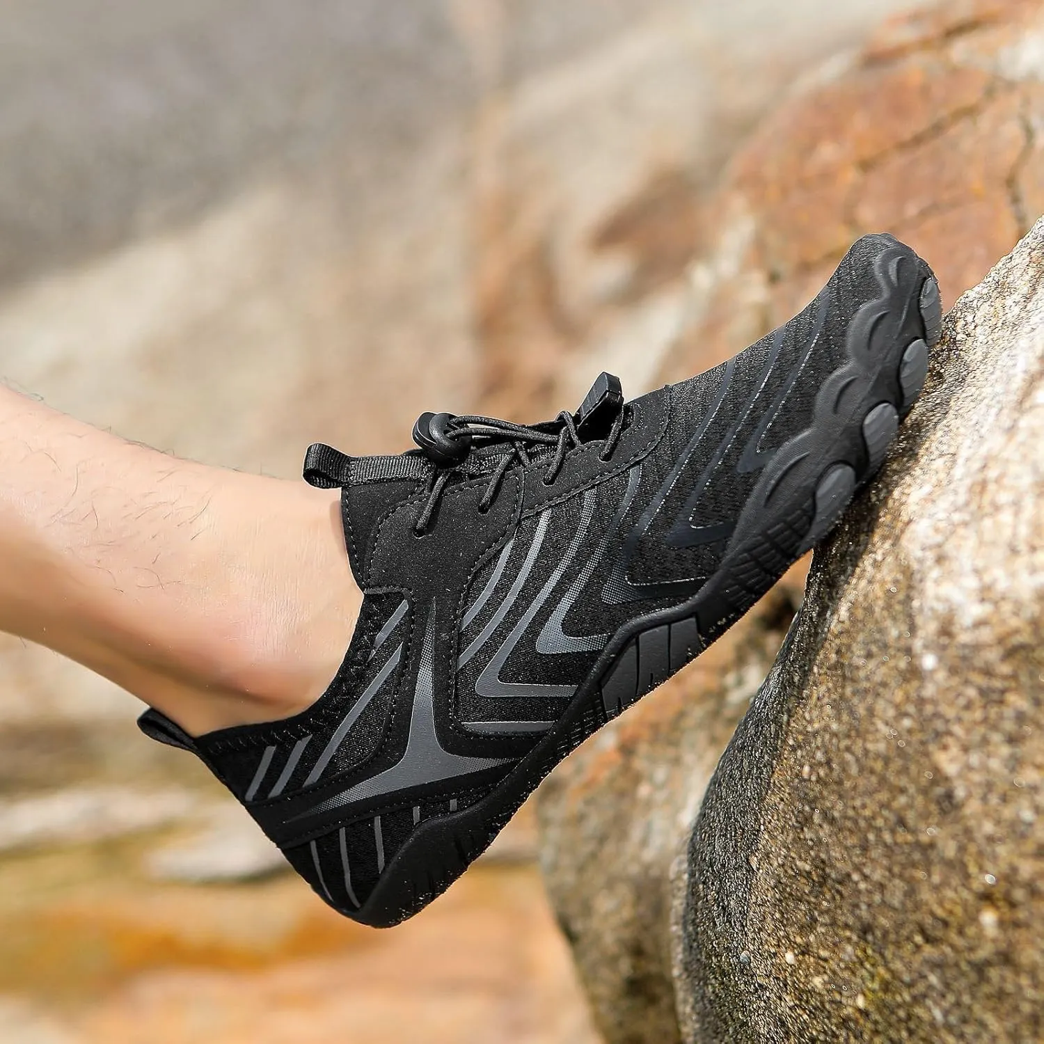 Hiking Barefoot Shoes Women Men Minimalist Wide Toe Box Footwear Athletic Fashion Sneakers Breathable Quick Lace