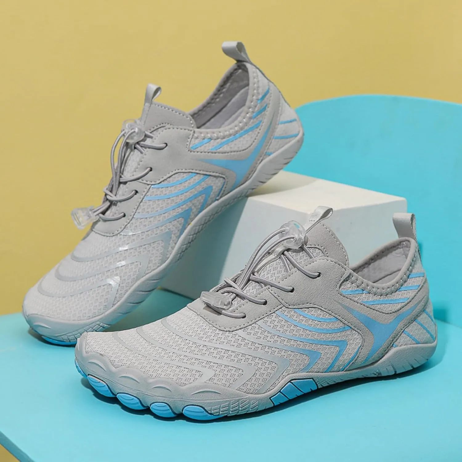 Hiking Barefoot Shoes Women Men Minimalist Wide Toe Box Footwear Athletic Fashion Sneakers Breathable Quick Lace