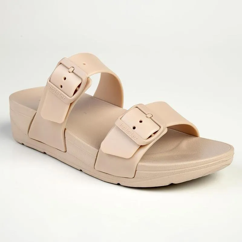 Holster SkyHigh Double Buckle Wedge Sandals - Sand