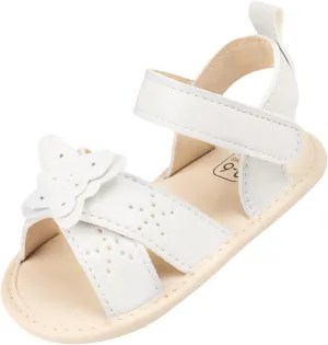 Infant Baby Girls Sandals Non Slip Soft Sole T Strap Flip Flops Toddler First Crib Dress Shoes Infant Sandals Boys