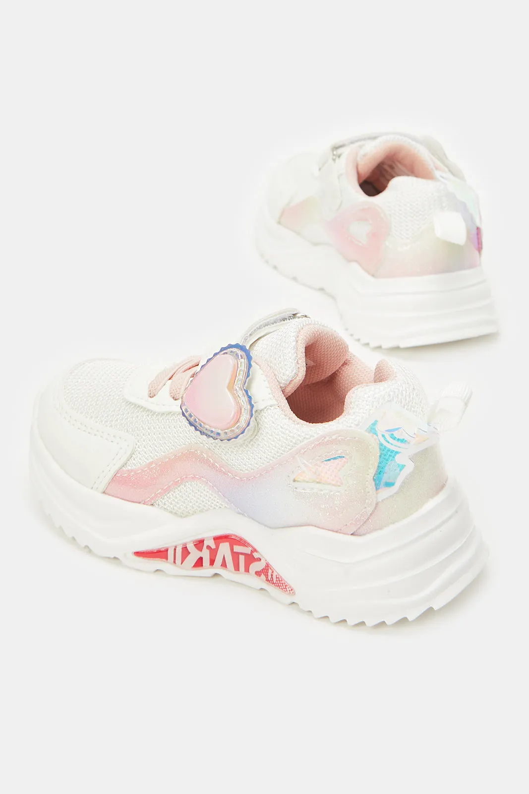 Infant Girls White Multi Piece Trainers