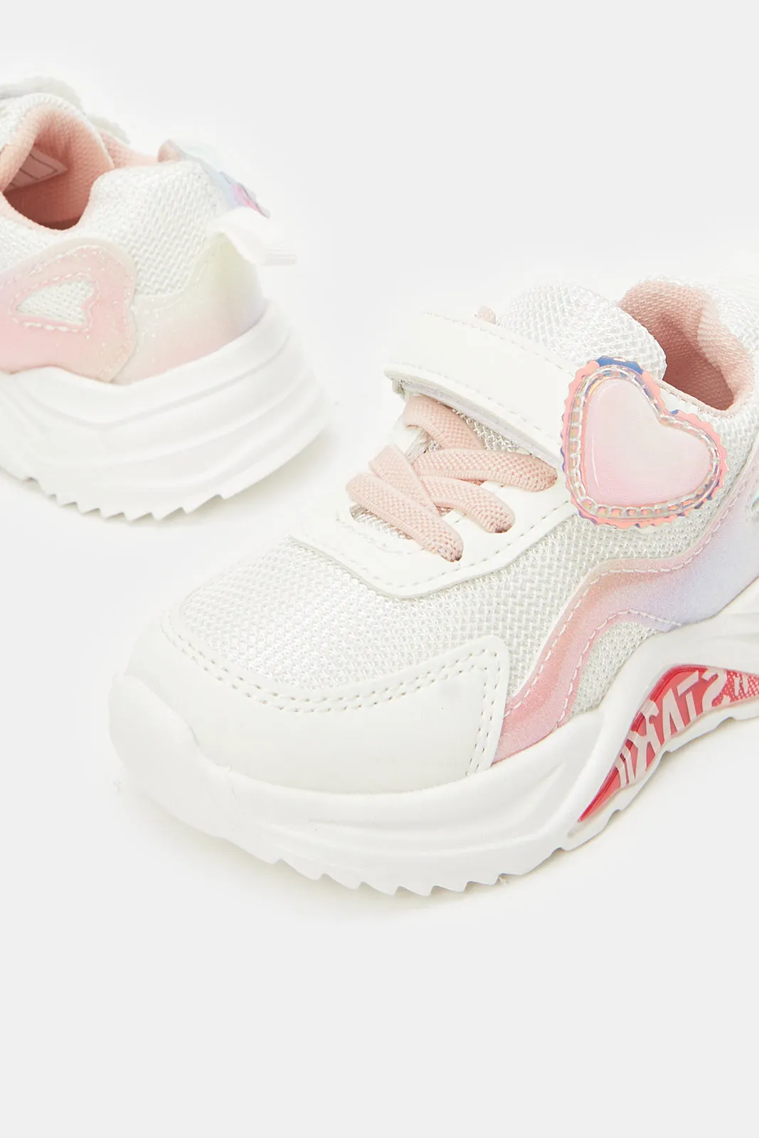 Infant Girls White Multi Piece Trainers