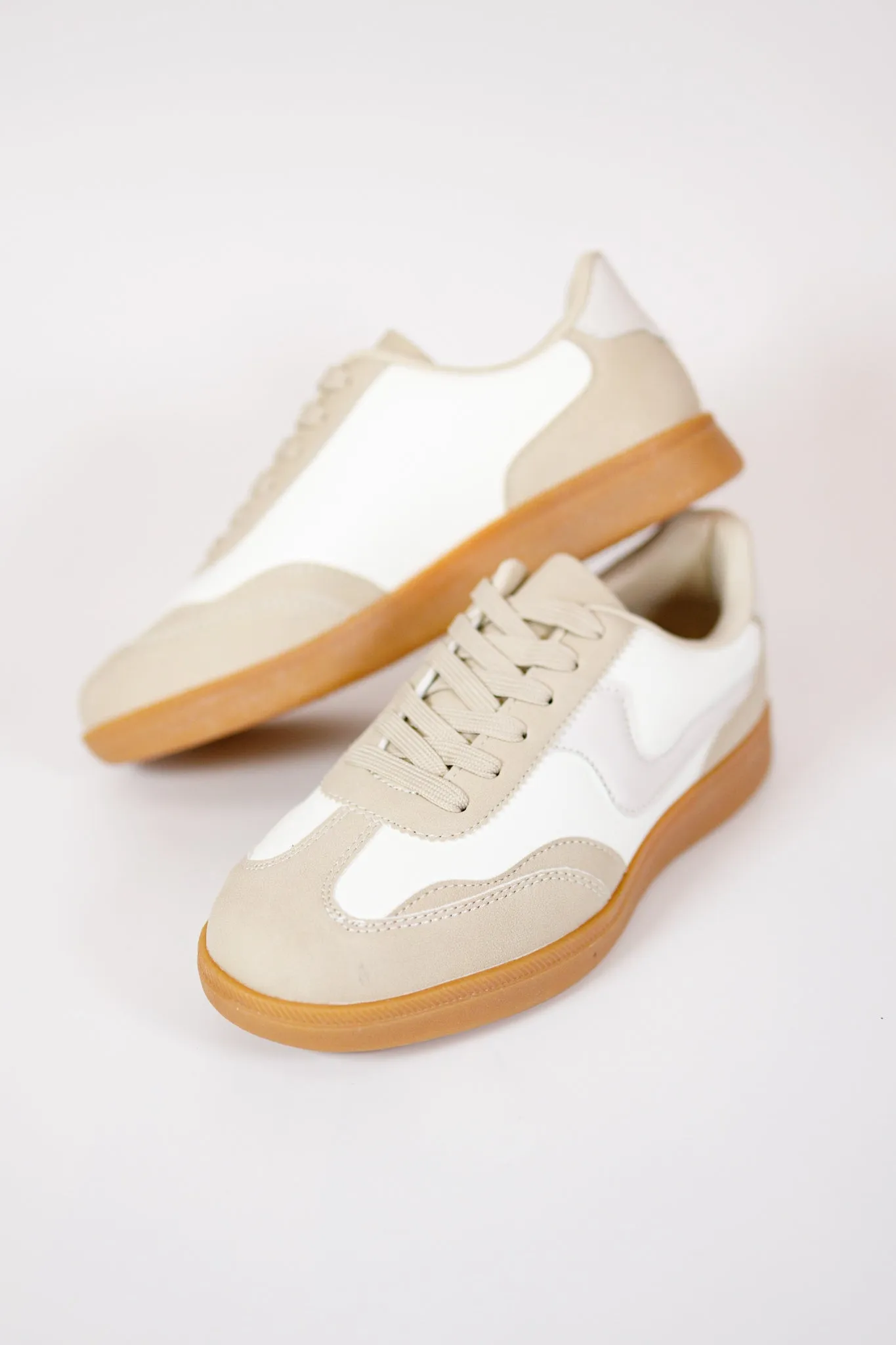 Ivory Pattern Slip On Sneakers