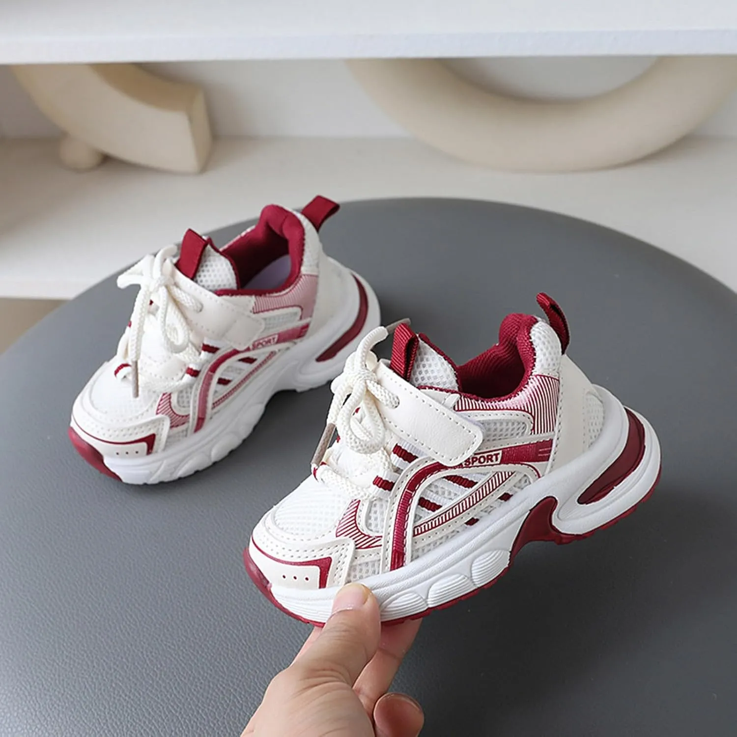 IWIHMIV Boy Shoes Kids Sneakers Kids Tennis Shoes Toddler Slip On Shoes Running Shoes Athletic Sports Shoes for Boys Girls