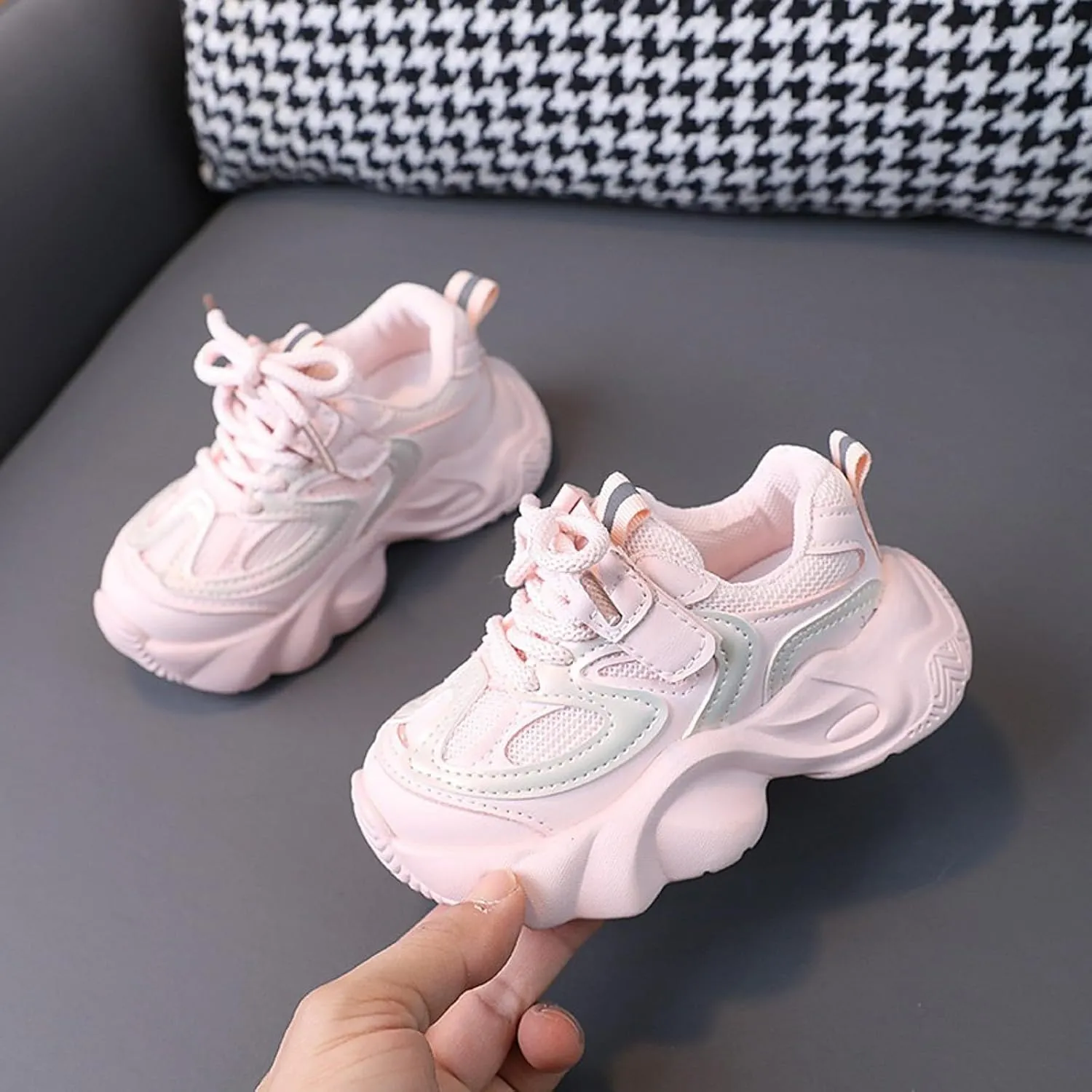 IWIHMIV Boy Shoes Kids Sneakers Kids Tennis Shoes Toddler Slip On Shoes Running Shoes Athletic Sports Shoes for Boys Girls