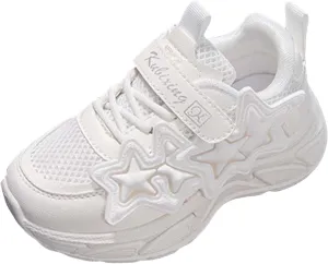IWIHMIV Kids Slip On Sneakers Breathable Boys Girls Shoes Kids Slip on Tennis Running Athletic Sports Sneakers for Little Kid
