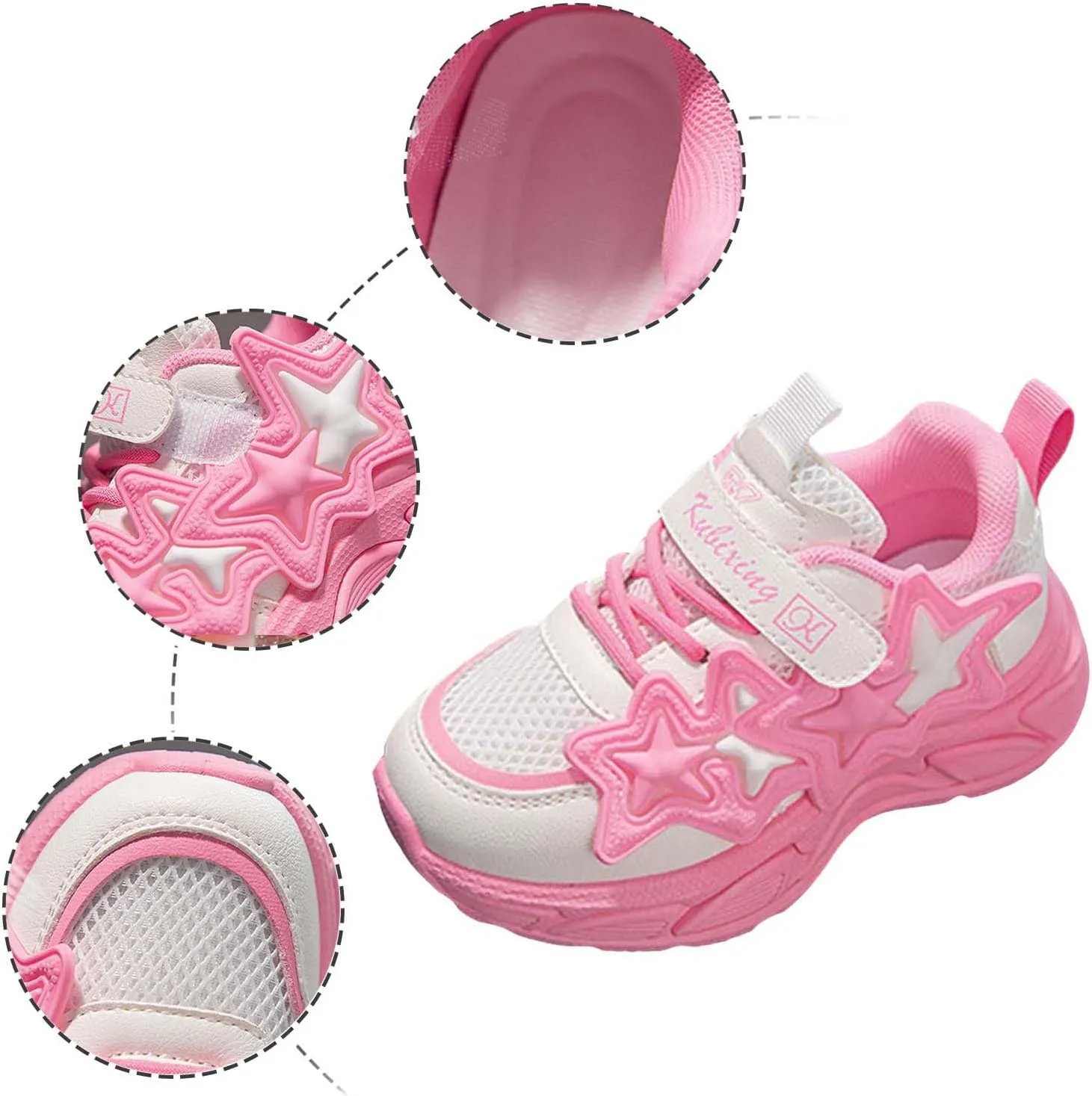 IWIHMIV Kids Slip On Sneakers Breathable Boys Girls Shoes Kids Slip on Tennis Running Athletic Sports Sneakers for Little Kid