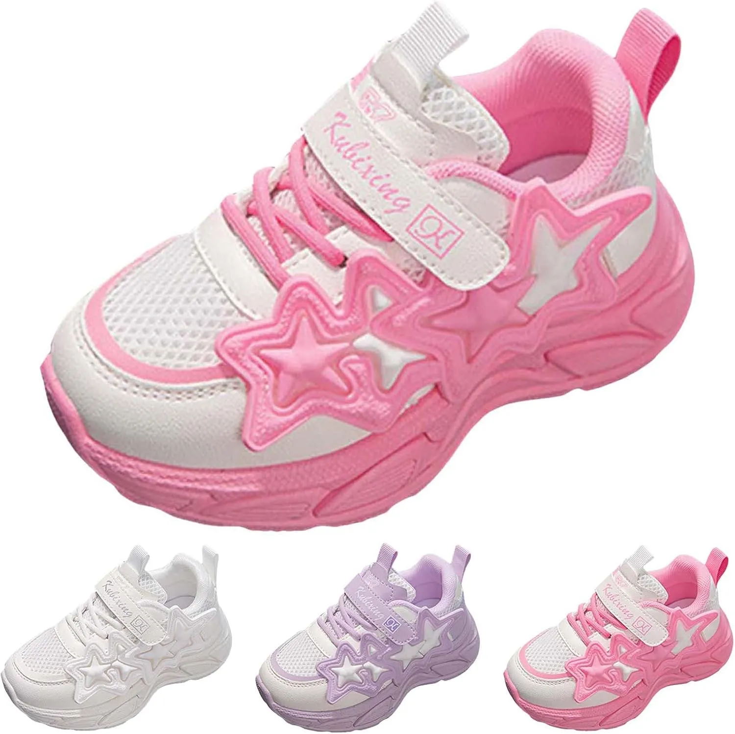 IWIHMIV Kids Slip On Sneakers Breathable Boys Girls Shoes Kids Slip on Tennis Running Athletic Sports Sneakers for Little Kid