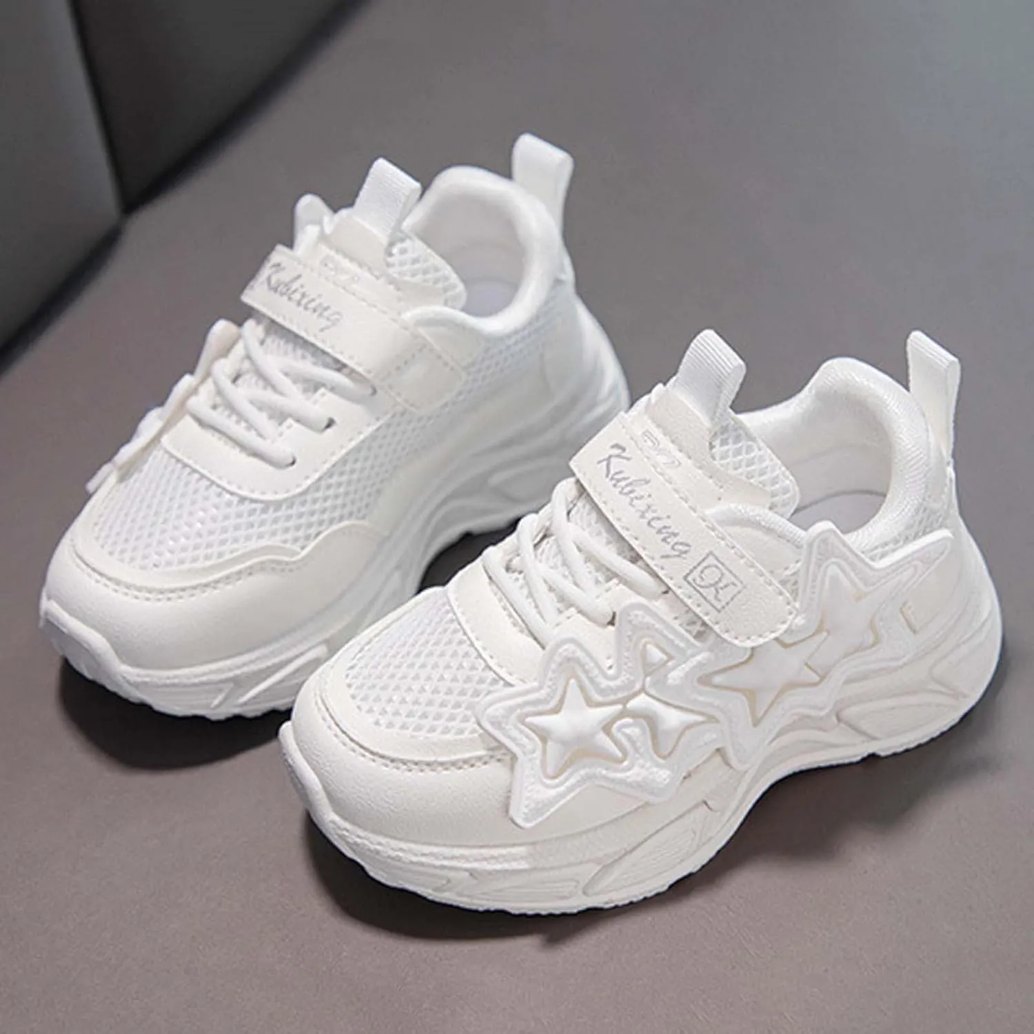 IWIHMIV Kids Slip On Sneakers Breathable Boys Girls Shoes Kids Slip on Tennis Running Athletic Sports Sneakers for Little Kid