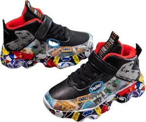 IWIHMIV Toddler Walking Shoes Boy Sneakers Running Shoes Casual Breathable Kids Slip on Tennis Sneakers