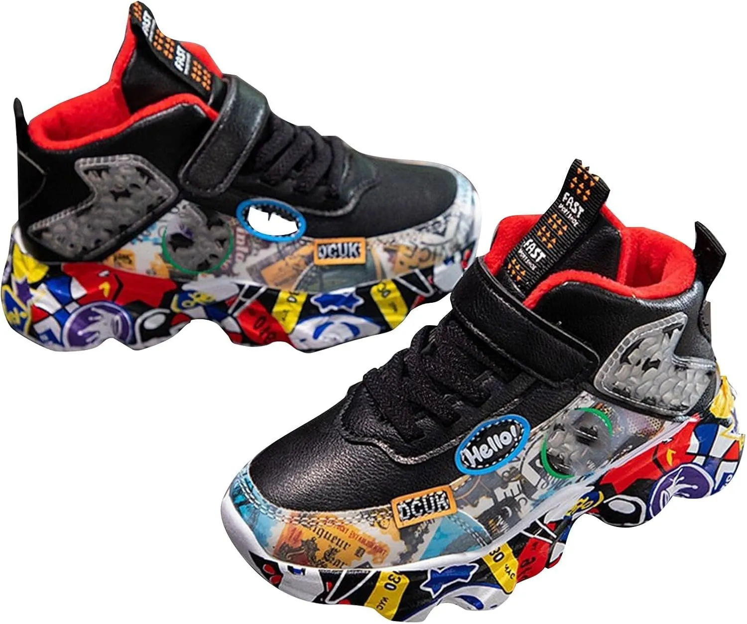IWIHMIV Toddler Walking Shoes Boy Sneakers Running Shoes Casual Breathable Kids Slip on Tennis Sneakers