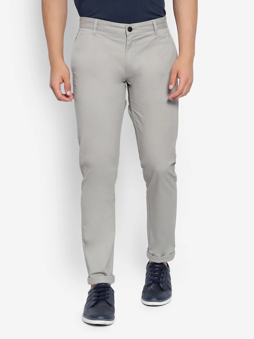 JUMP USA Men Premium Cotton Slim Fit Sustainable Chinos