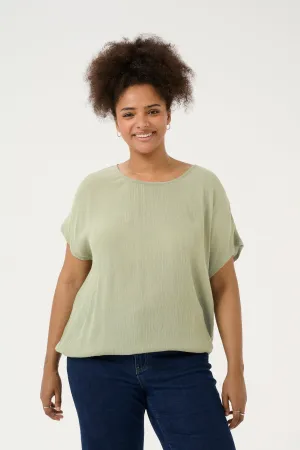 Kaffe Curve Stanley Blouse in Light Green
