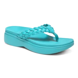 Kenji Platform Sandal - Lake Blue LAST ONE SIZE 8