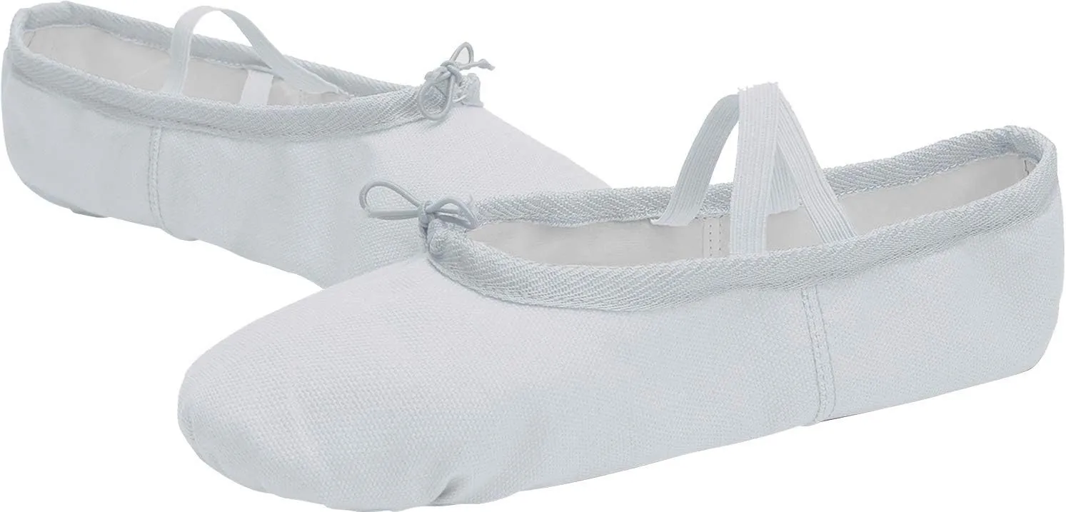 L-RUN Girls Ballet Shoes Soft Womens Dance Shoes Canvas Ballet Slipper for Daily Wear Yoga Shoe Flat