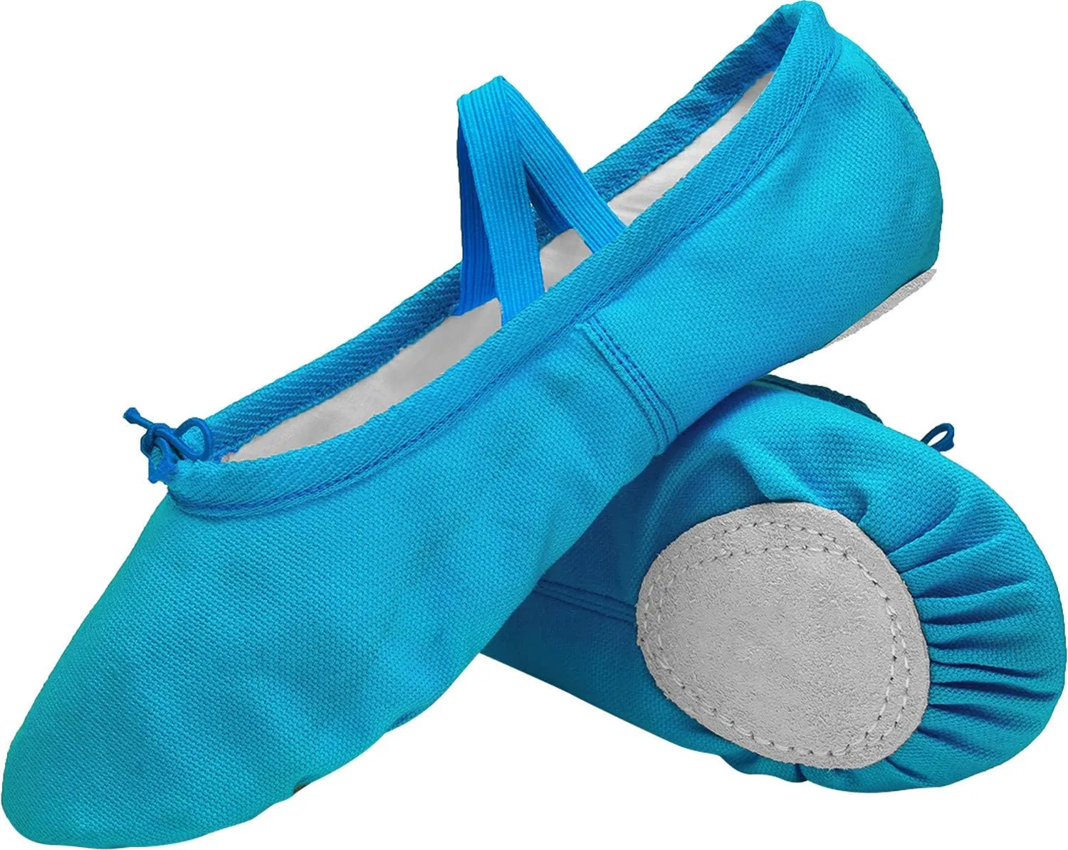 L-RUN Girls Ballet Shoes Soft Womens Dance Shoes Canvas Ballet Slipper for Daily Wear Yoga Shoe Flat