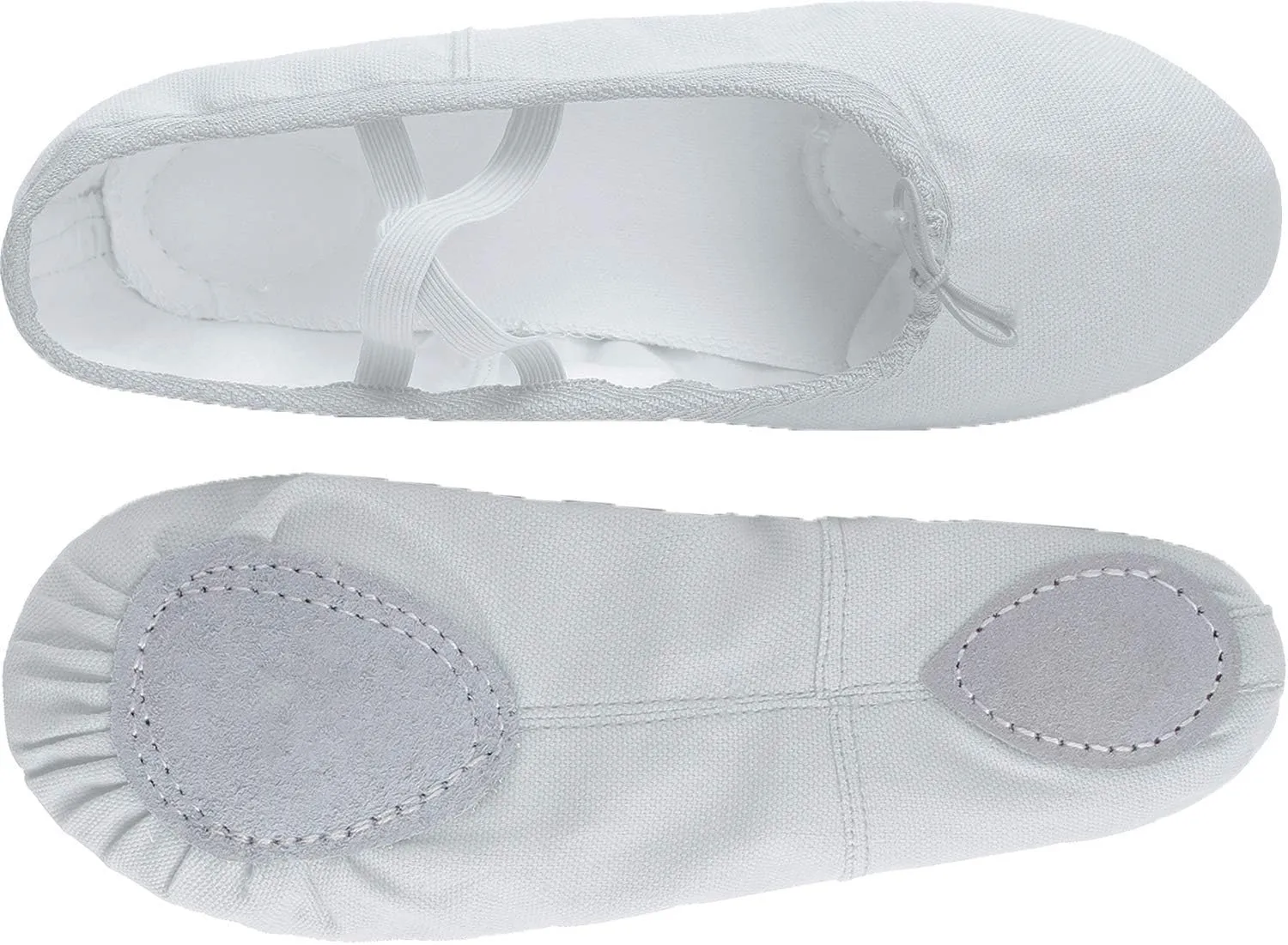L-RUN Girls Ballet Shoes Soft Womens Dance Shoes Canvas Ballet Slipper for Daily Wear Yoga Shoe Flat
