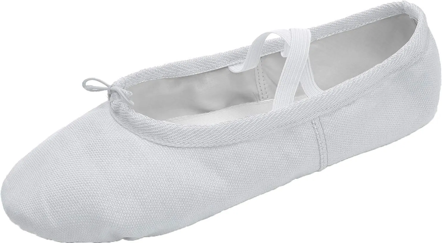 L-RUN Girls Ballet Shoes Soft Womens Dance Shoes Canvas Ballet Slipper for Daily Wear Yoga Shoe Flat