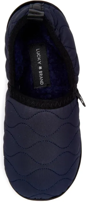 Lucky Brand Boy's Quilted A-line Slippers ?C Warm, Stylish, and Comfortable Footwear for Kids