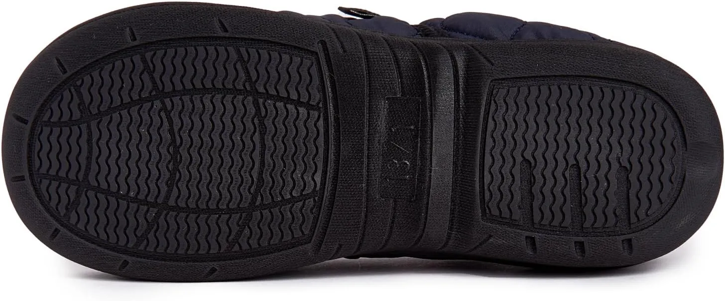 Lucky Brand Boy's Quilted A-line Slippers ?C Warm, Stylish, and Comfortable Footwear for Kids