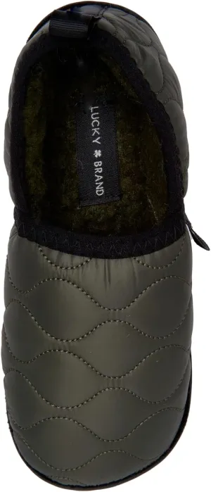 Lucky Brand Boy's Quilted A-line Slippers ?C Warm, Stylish, and Comfortable Footwear for Kids
