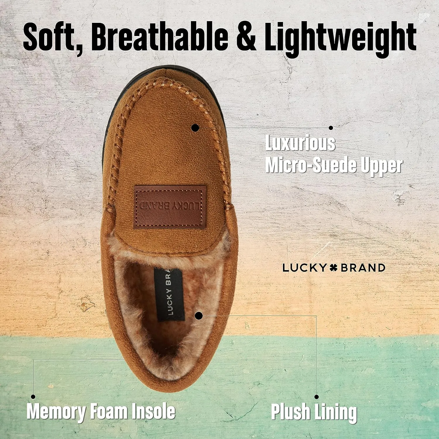 Lucky Brand Boy's Quilted A-line Slippers ?C Warm, Stylish, and Comfortable Footwear for Kids