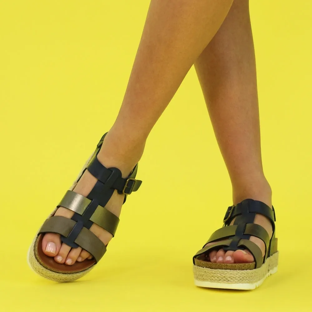 Lunar Rage II Strappy Sandal JLH430 BL Navy Blue