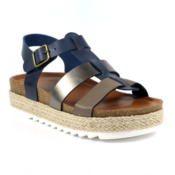 Lunar Rage II Strappy Sandal JLH430 BL Navy Blue