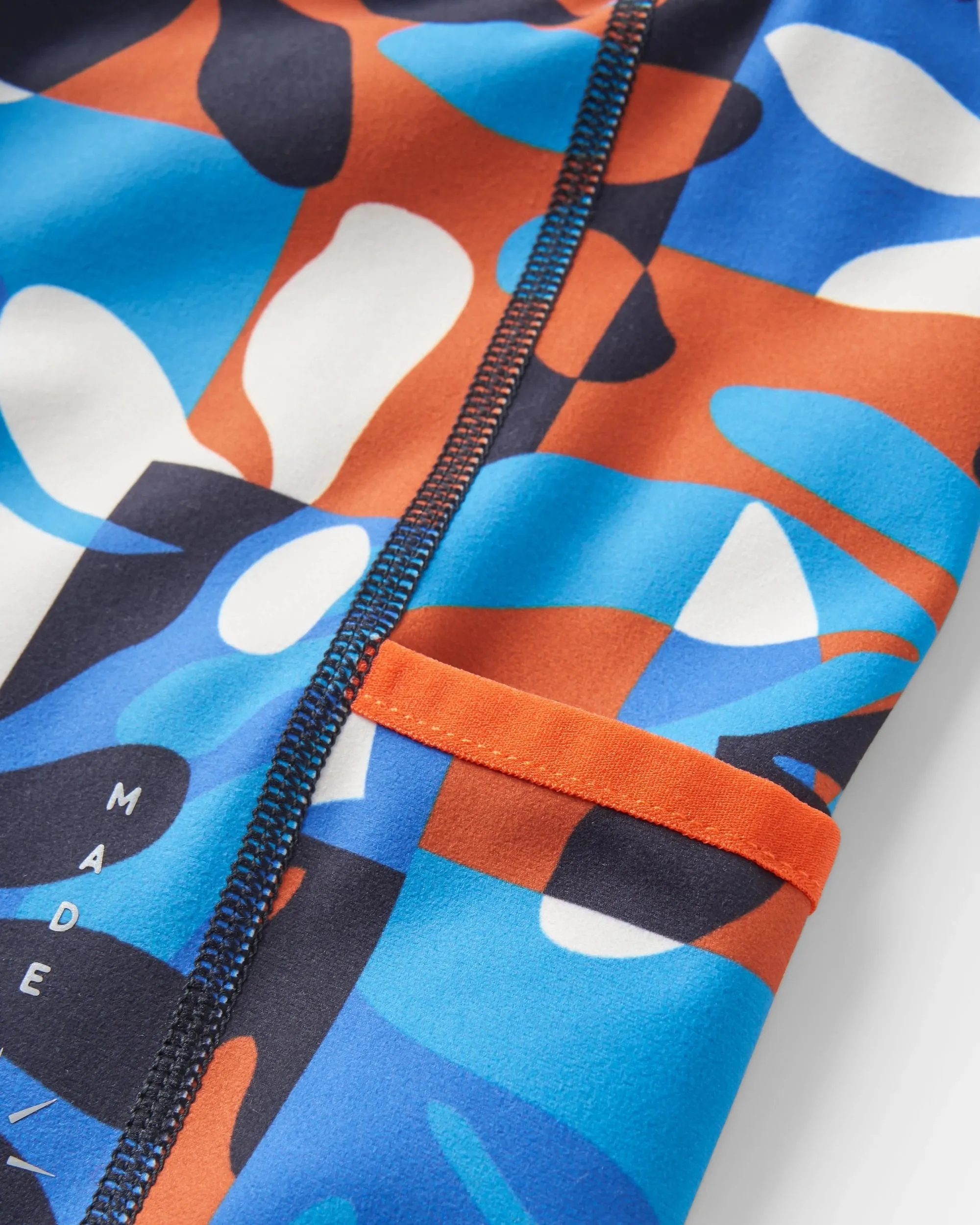 Mantra Recycled Active Short - Mountain Foliage Blue