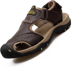 MEBAMY Mens Athletic Sandals Closed Toe Hiking Outdoor Non-slip Sandals Air Cushion Sport Casual Beach Sandals