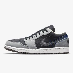 Men's Air Jordan 1 Low SE "Shadow Crater" Recycled Pack (Black/Lt Smoke Grey/Multicolor)(DM4657-001)
