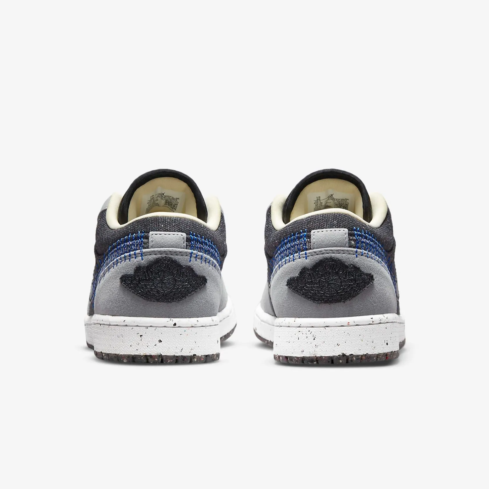 Men's Air Jordan 1 Low SE "Shadow Crater" Recycled Pack (Black/Lt Smoke Grey/Multicolor)(DM4657-001)