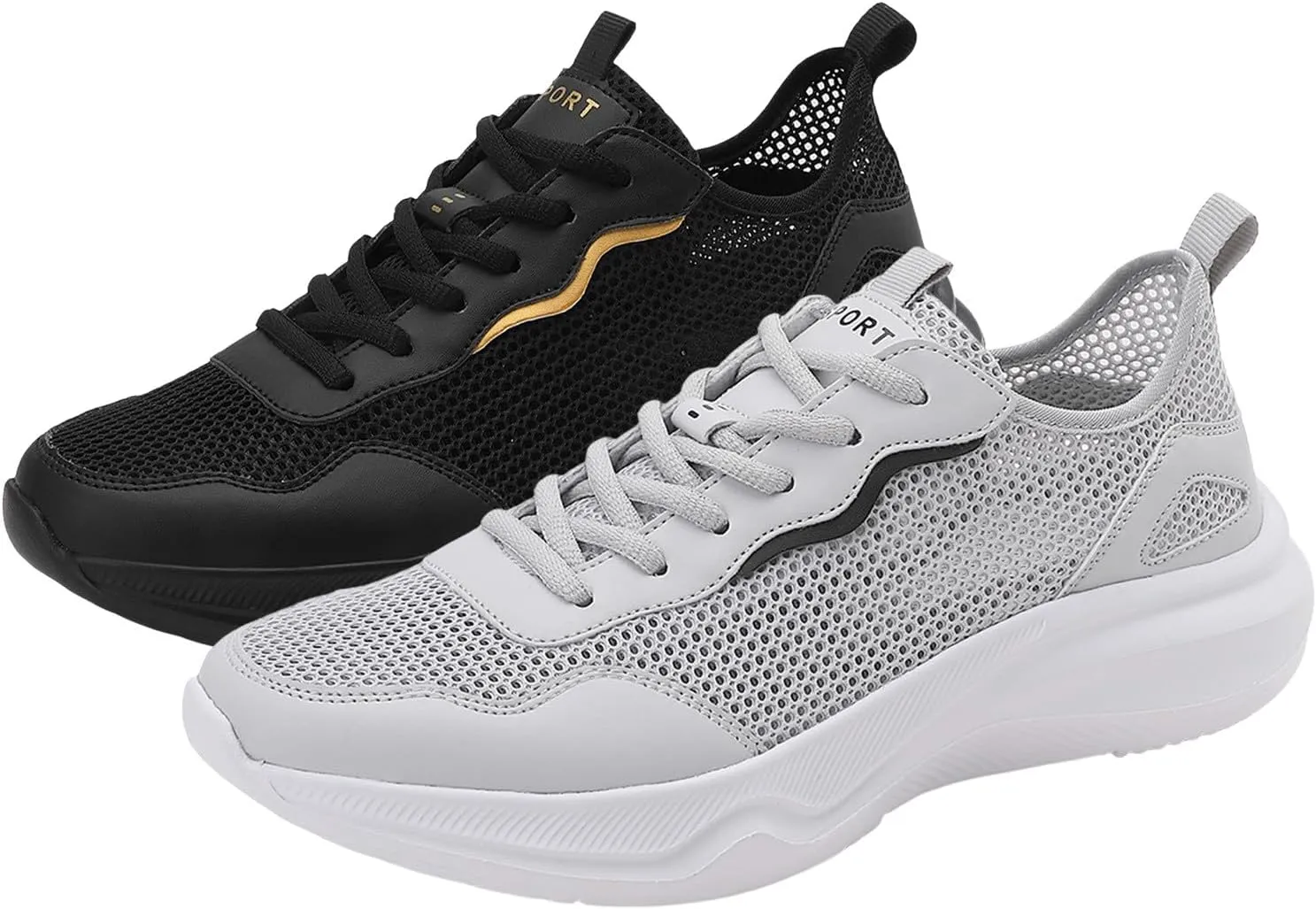 Mens Everyday Sneakers Men Sports Shoes Fashionable New Pattern Mesh Breathable Comfortable Lightweight Outdoor Casual