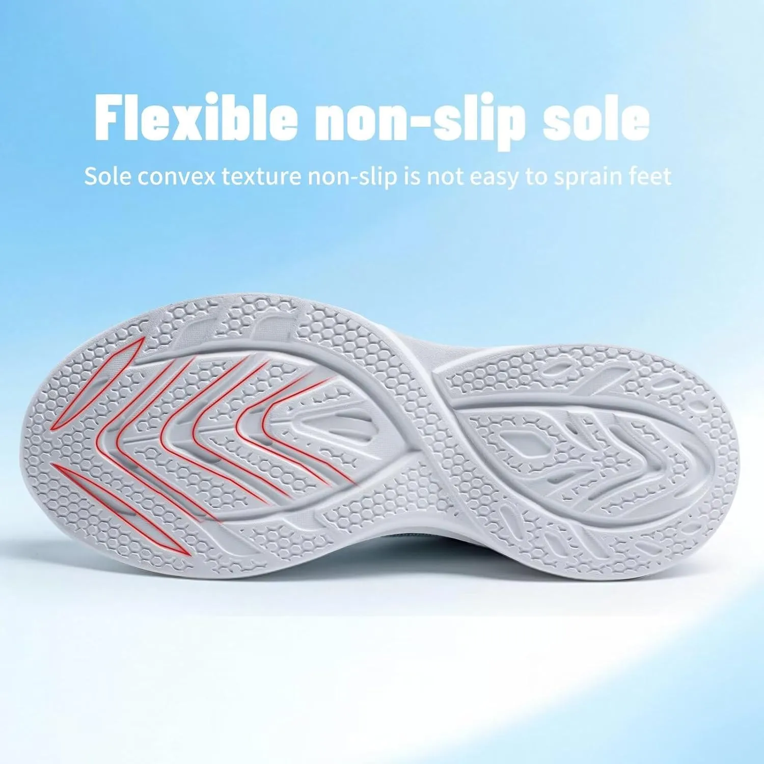 Men's Lightweight Running Shoes Breathable Athletic Sneakers for Gym Training & Trail Running - Non-Slip Rubber Outsole with Shock Absorption