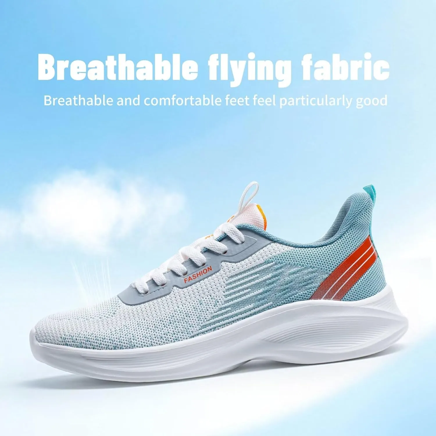 Men's Lightweight Running Shoes Breathable Athletic Sneakers for Gym Training & Trail Running - Non-Slip Rubber Outsole with Shock Absorption