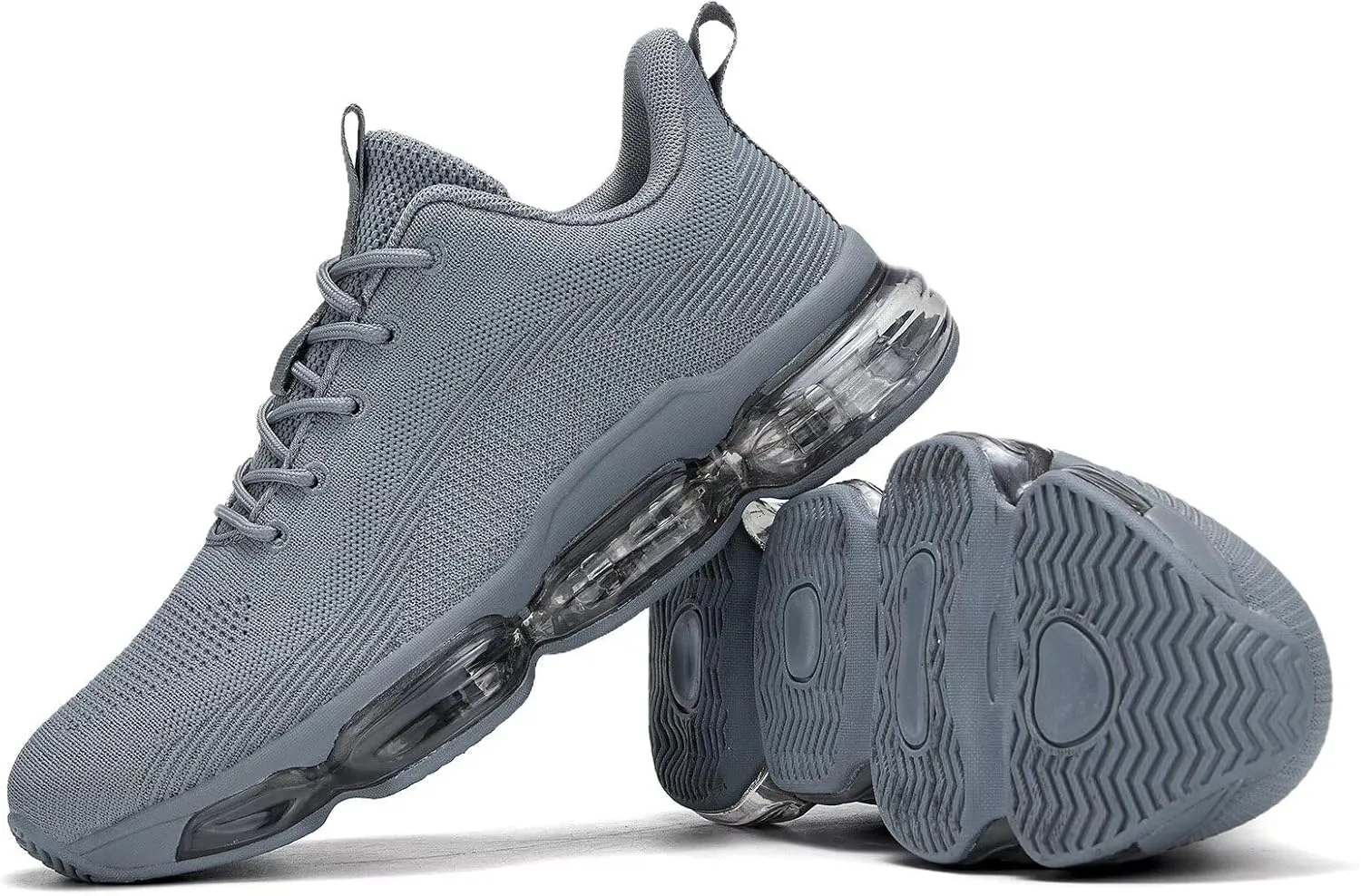 Mens Running Shoes Air Low Top Comfort Walking Lace Up Sneakers Breathable Fashion Tennis Sport Gym Fitness Cross Trainers