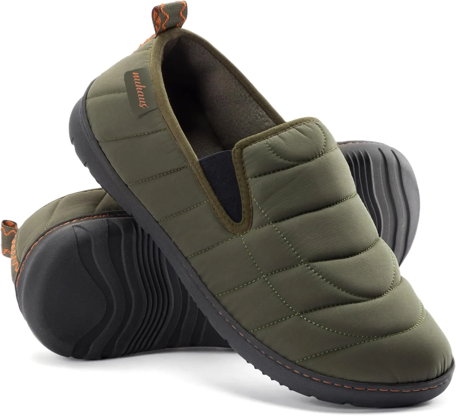 Mens Slippers Outdoor Memory Foam Slip On Indoor House Shoes Loafers