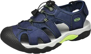 Men's Sport Sandals Athletic Lightweight Walking Casual Sandals with Adjustable Strap for Outdoor Wading Beach Close Toe Summer Mesh Sandal with Arch Support