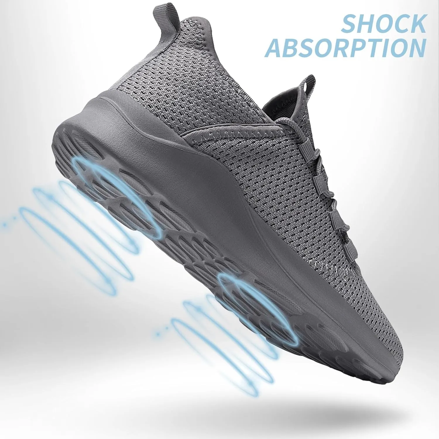 Mens Tennis Gym Shoes Lightweight Breathable Running Workout Shoes Non-Slip Fashion for Walking Work Travel