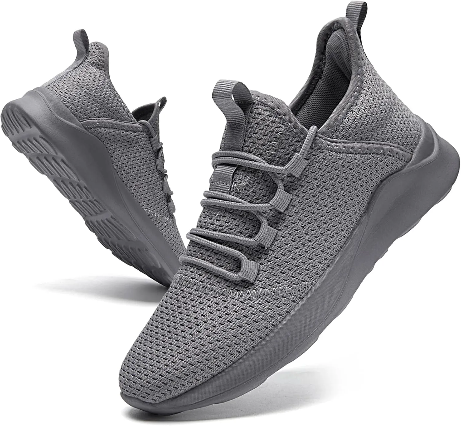 Mens Tennis Gym Shoes Lightweight Breathable Running Workout Shoes Non-Slip Fashion for Walking Work Travel