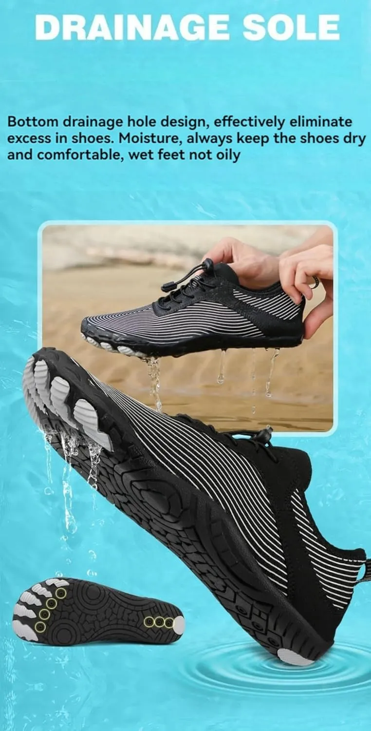 Mens Womens Hike Barefoot & Minimalist Shoes | Wide Toe Box | Footwear Breathable Healthy & Non-Slip Hiking Trail Running Shoes Beach Pool Swim Surf Walking Shoes