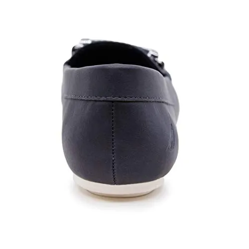 Nautica Women’s Slip-on Loafer Fashion Shoe Casual Flat -beckington-Navy Perf-9