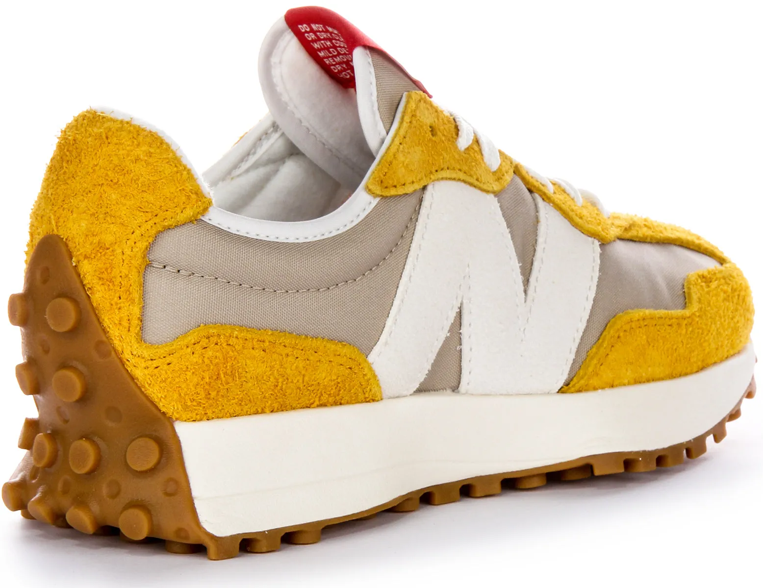 New Balance U327 SB In Grey Yellow Trainers