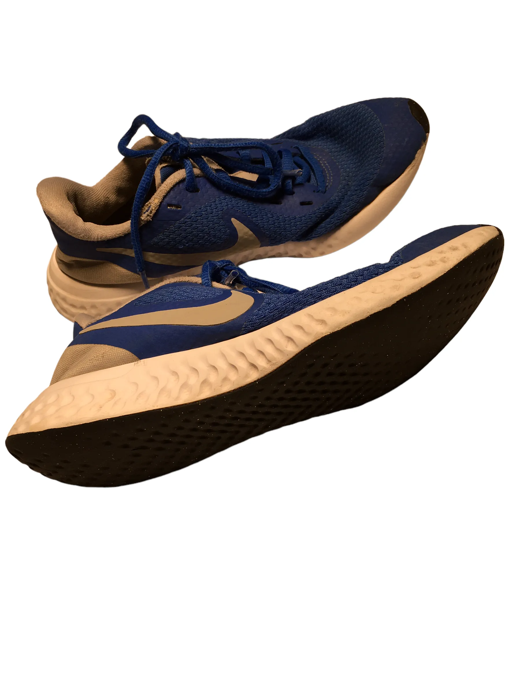 Nike Revolution Royal Blue Boys Trainers - Boys Size UK 3 EUR 35.5