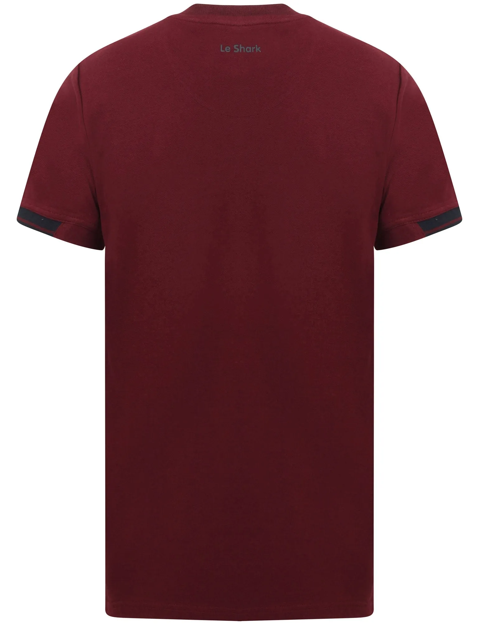 Oakhill Contrast Panel Cotton Pique T-Shirt In Port Royale - Le Shark